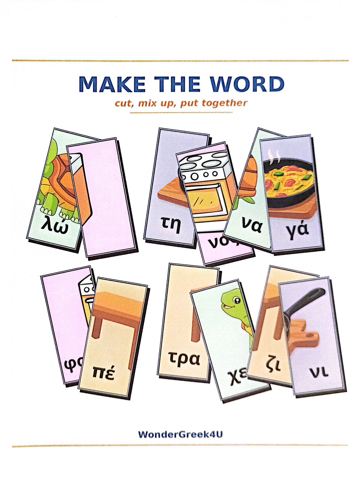 Learn the Greek Alphabet – 85-Page Mega Learning Bundle | Flashcards, Bookmarks, Worksheets, Word Puzzles & Board Game